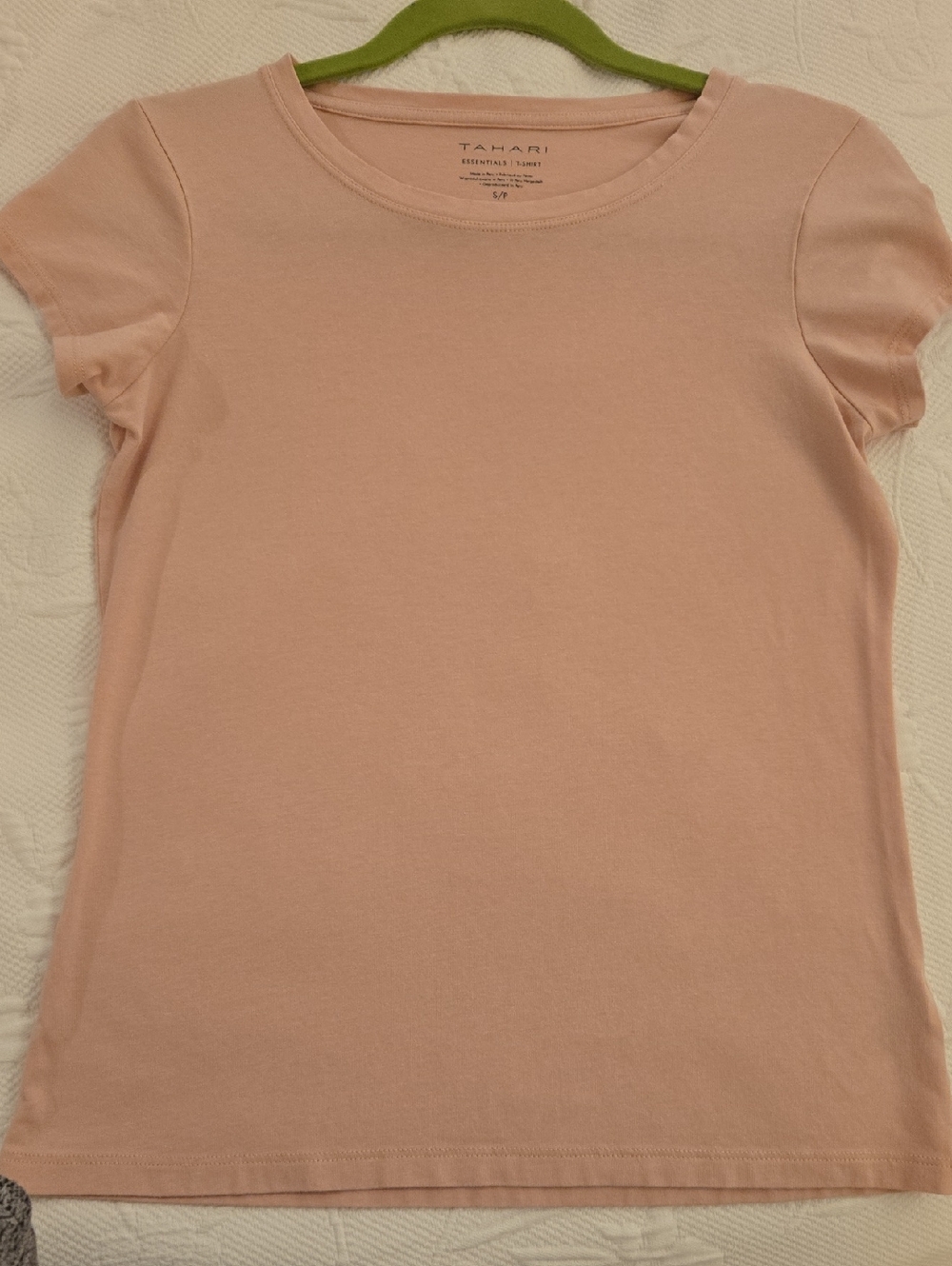 Tahari Blush Pink Short-Sleeve Crewneck Tee